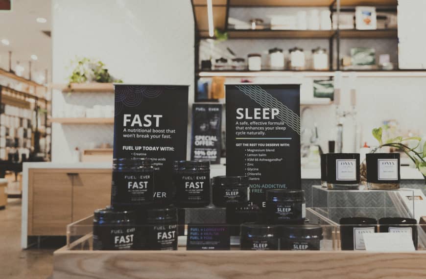 Fuel 4 Ever’s FAST & SLEEP Supplements For Sale at lululemon MOA